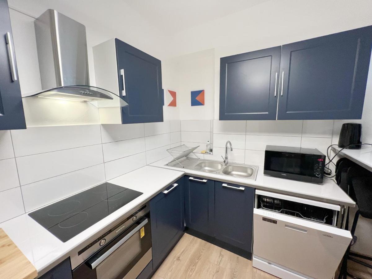 116 Chic & Cosy Grand Appart Moderne 65M2 Hypercentre Wifi Smart Tv Netflix Daire Saint-Etienne  Dış mekan fotoğraf